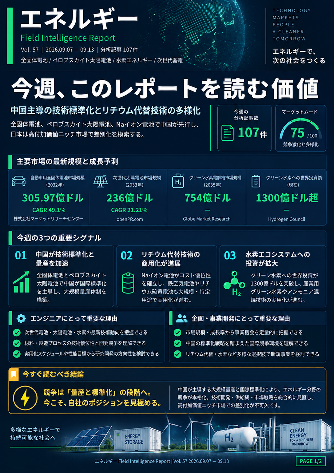 フィールドレポート インフォグラフィック