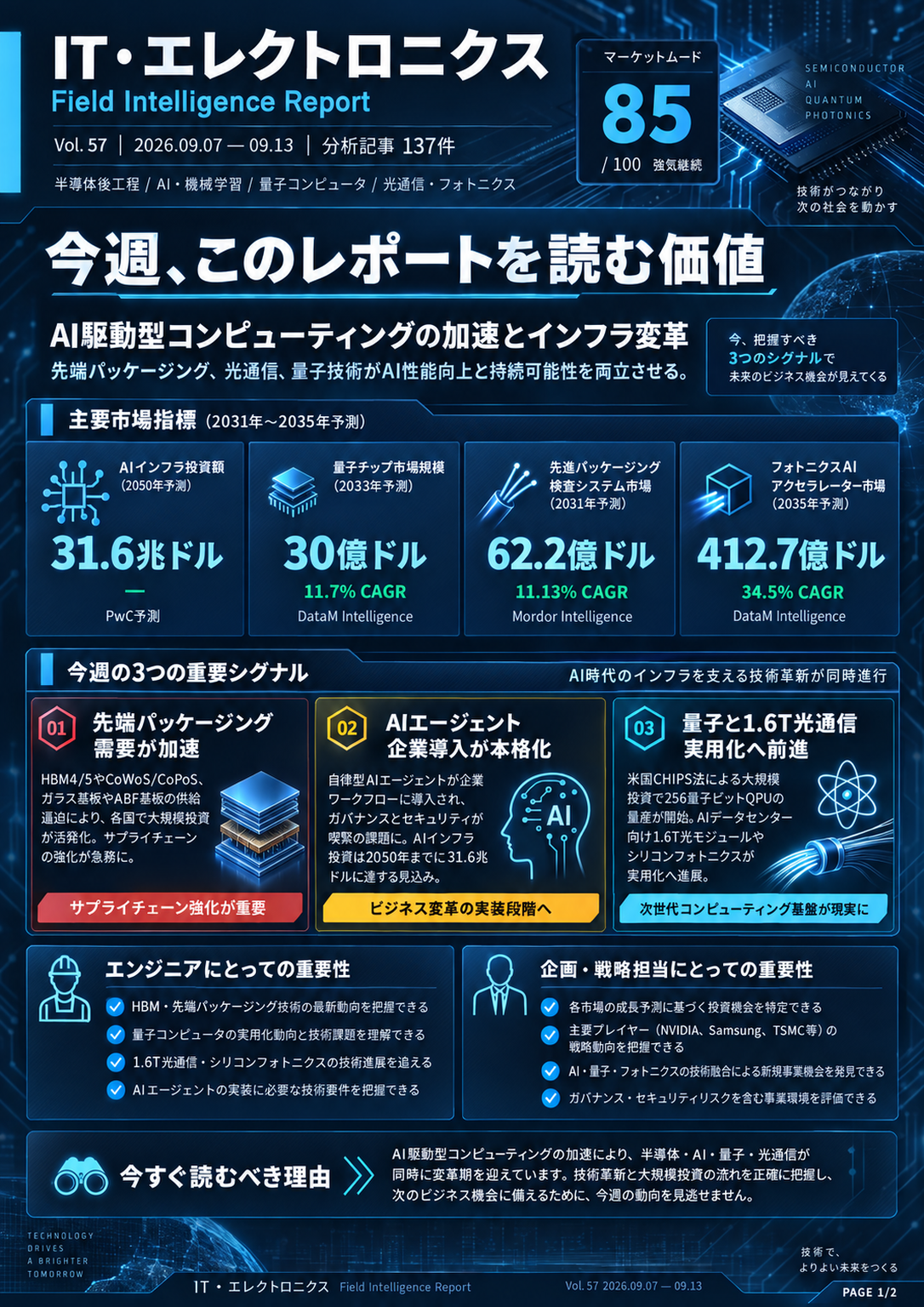フィールドレポート インフォグラフィック