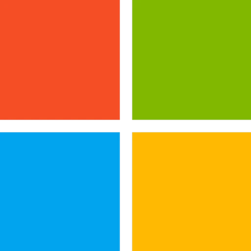 Microsoftロゴ（4色の正方形のマーク）