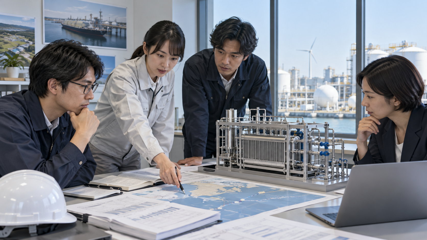 経済産業省の水素エネルギー関連活動を表す概念画像