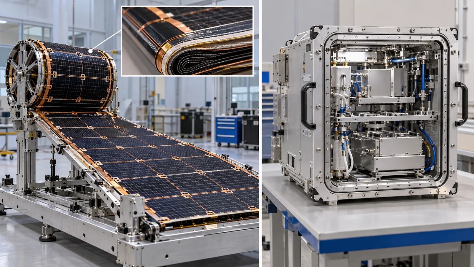 宇宙機の電力・展開部品と、微小重力の実験装置は別の製品群です。部品の供給と利用サービスの違いを見ます。