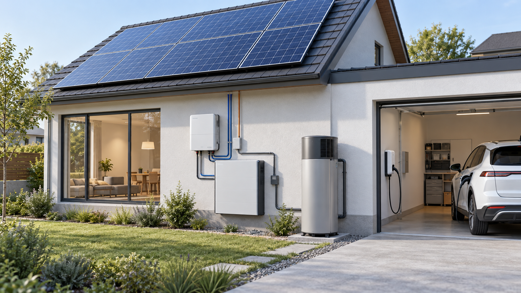 屋根の太陽光、家庭用蓄電池、EV、給湯機が分散型リソースの例です