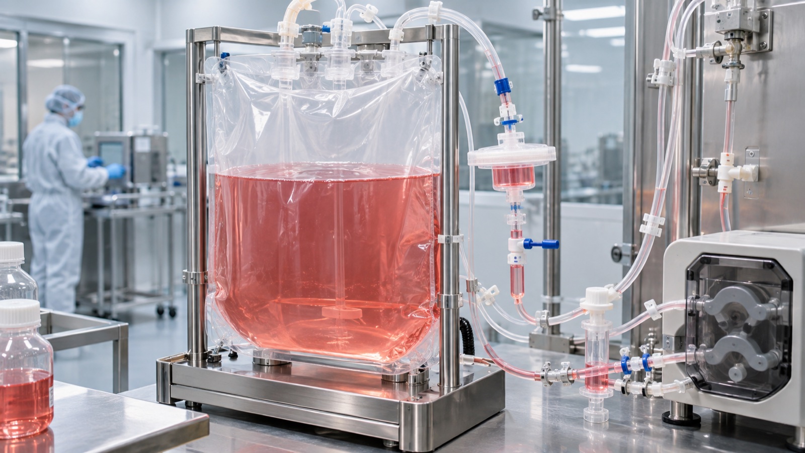 GMP環境での医薬品製造を具体的に示すImageGen生成の解説用イメージ（図3）