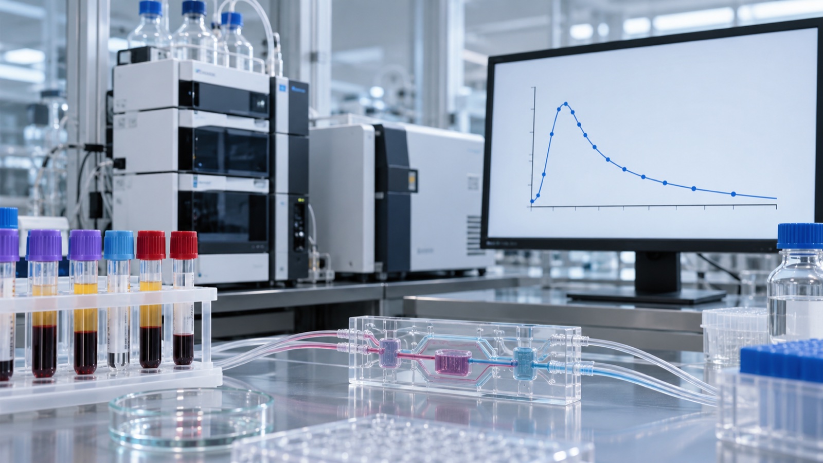 非臨床薬物動態評価を具体的に示すImageGen生成の解説用イメージ